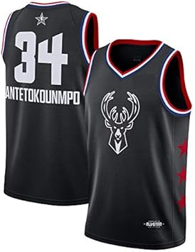 Oquta Giannis Antetokounmpo All Star Basketball Jersey Black XS to ...