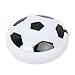 MMOO Air Power Soccer Children Toys Training Football Indoor Outdoor Disk Hover Ball Game with Foam Bumpers and Light Up LED Lights White