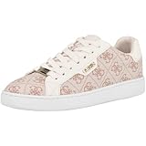 Guess Tênis feminino Renzy, Logotipo médio natural/bege 101, 35 em