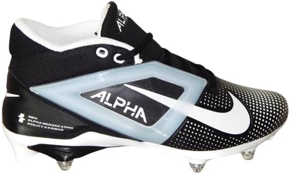 Nike Alpha Football Cleats Mens 11.5 Black White Molded Spikes Shoes HF4550-001 Nike Alpha Menace 5 Elite  main image 3
