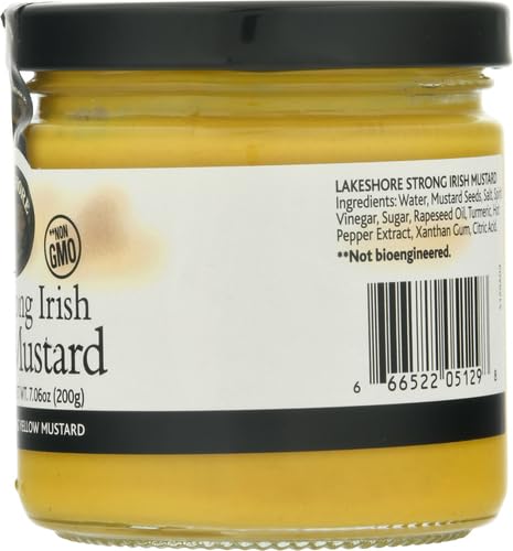 LAKESHORE STRONG IRISH MUSTARD, 7.76 OUNCE