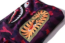 EXXE&OYYO Men's Shark Hoodie,Cotton Material Shark