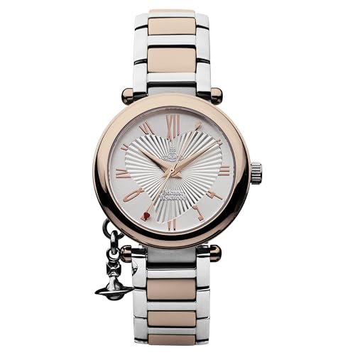 Vivienne Westwood Women's Orb Quartz Watch with Silver Dial Analogue Display and Stainless Steel Bracelet