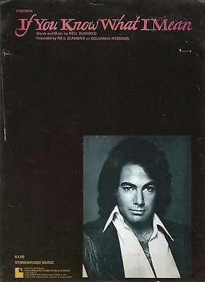 Sheet Music 1976 If You Know What I Mean Neil Diamond 7 Amazon Com Books