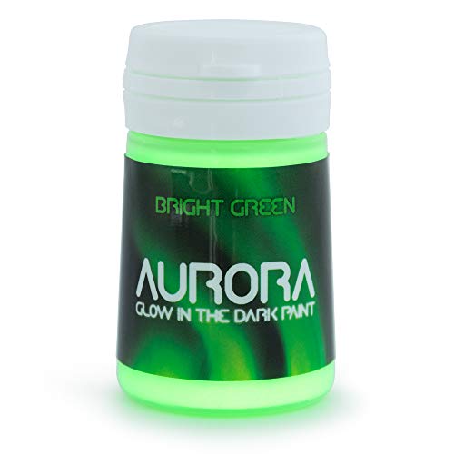 Glow in the Dark Paint, 0.68 fl oz (20ml), Aurora Bright Green, Non