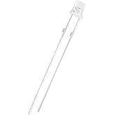 uxcell 20pcs Photosensitive Diode Photodiodes Light Sensitive Sensors,3mm Clear Flat Head Receiver Diode