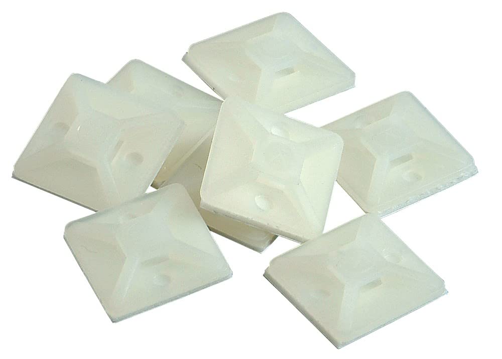 Kopp 328601093 Fastening Element for Cable Retainers Approx. 19,5 mm x 19,5 mm 25 Pcs for Cables up to 3.9 mm