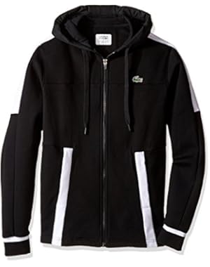 Lacoste Men's Tennis Fleece Colorblock Zip Hoodie