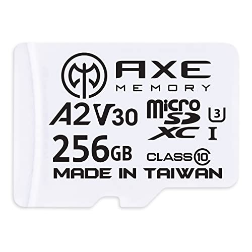 AXE MEMORY 256GB microSDXC Memory Card + SD Adapter