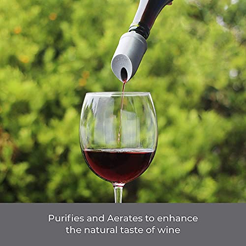 PureWine The Wave Bottle Spout Pourer, Purifier & Aerator Filter Eliminates Headaches