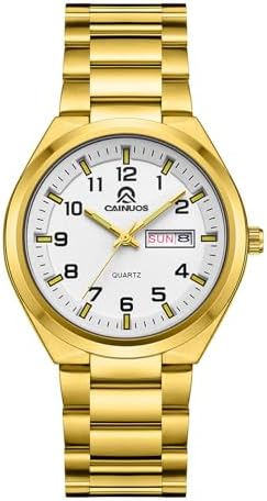 Amazon.com: Gold Watches for Men with Easy to Read Dial  display picture 1