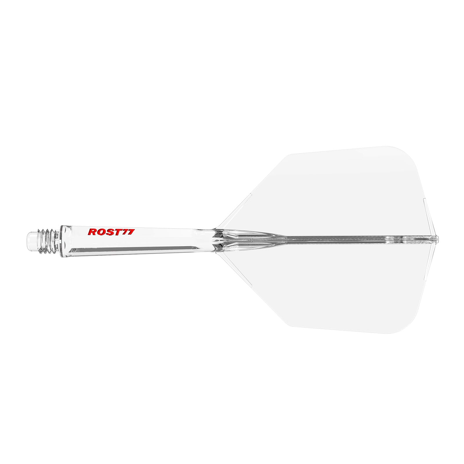 CUESOUL ROST 77 Integrated Dart Shaft and Flight,Big Wing Shape,Set of 3(clear color series)