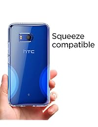 Spigen Carcasa de vidrio líquido para HTC U11 (2017), Crystal Clear