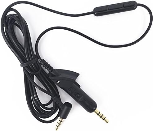 Wiki valley Replacement Inline Remote and Microphone Audio Cable Cord For Bose QuietComfort 15 QC 15 QC2 Headphone for Iphone4 5 6