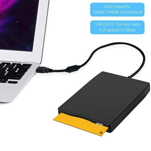 Leoie 3.5 Inch Portable External Floppy Disk USB 2.0 Drive 1.44Mb Reader FDD PC Laptop