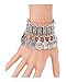 Zealmer Mens Beaded Antique Turkish Boho Coin Jewelry Tribal Ethnic Statement Bracelet Linked