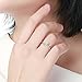 XOYOYZU 925 Sterling Silver Butterfly White Birthstone CZ Ring Expandable Open Rings Adjustable for Women Jewelry (Sterling silver ring)