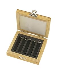 Anytime Tools JUEGO DE BROCAS DE INSERCIÓN PARA MINI TORNO, INDEXABLE, DE CARBURO DE 3 8 pulgadas, de 5 piezas