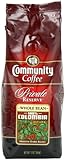 Community Coffee Private Reserve Whole Bean Coffee, 100% Columbia, 12-Ounce Bags (Pack of 3)