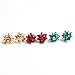 VK Accessories 3 Pairs Christmas Earring Bow Shape Santa Earrings for Women