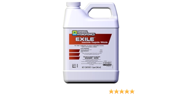 Amazon Com General Hydroponics Gh2122 Gh Exile Quart Insecticide Fungicide Miticide Garden Outdoor