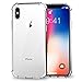iPhone X Case, Ultra Thin and Slim Clear Soft TPU Bumper Hard Back Panel Anti-Scratch Protective Cover for Apple iPhone X 10 (Clear)