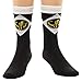 Mighty Morphin Power Rangers Mens Crew Socks (Black)