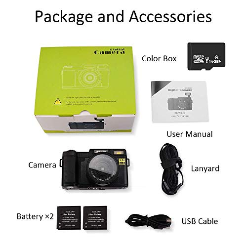 6 Camcorder+DIWUER+Recorder+Flashlight+Batteries