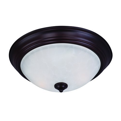 Maxim Lighting 5842 Essentials 584x 3-Light Flush Mount Light, Oil Rubbed Bronze Finish, 15.5 by 6-Inch by Lighting Zoo--DROPSHIP