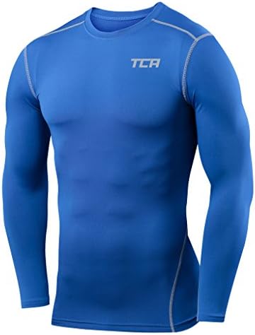 Boys' Youth & Men's Pro Performance Compression Shirt Long Sleeve Base Layer Thermal Top - Crew/Mock Neck