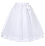 Belle Poque Women's Petticoat Crinoline 50's Christmas Tutu Underskirts (2 Layers)