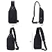 TINYAT Sling Bag Pack, Chest Shoulder Crossbody Hiking Backpack Sport Bicycle Rucksack School Daypack for Men Women T609