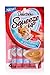 Delectables Squeeze Up Creamy Squeezable Puree, Lickable Wet Cat Treats, Grain Free, No Added Fillers, No By-Products, No Added Preservatives, 0.5 Ounces Tuna & Shrimp, 32 Tubes Total