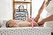 Classic Striped Black and White Cotton Diaper Bag including Changing Pad by Wasserstein