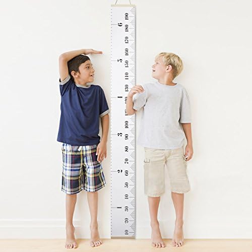 Baby Height Growth Chart Handing Ruler Wall Decor for Kids, Canvas Removable Height Growth Chart By Dpowro 79" x 7.9"