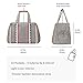 Baby Diaper Bag, Large Stylish Tote Convertible Travel Baby Bag for Boys Girls with Changing Pad, Insulated Pockets (Grey)