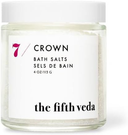 THE FIFTH VEDA Healing Fragrance Crystal Bath Salt 4oz (7/CROWN - Amber &amp; Frankincense)