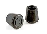 Shepherd Hardware 9766 1-1/2 in. Rubber Leg Tips, Black 6 Pack