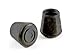 Shepherd Hardware 9766 1-1/2 in. Rubber Leg Tips, Black 6 Pack