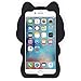 YONOCOSTA iPhone 6 Case, iPhone 6S Case, Funny Cute 3D Cartoon Big Eye Black Cat Kitty Soft Silicone Rubber Full Protection Case Cover for iPhone 6 / 6S (Pocket Cat)