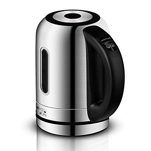 1500W Automatic Electric Kettle(BPAFree)with Temperature Controls, 304 Stainless Steel 1.7