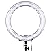 Neewer Fluorescent Ring Light Kit: 18-inch Outer 14-inch Inner 600W 5500K Dimmable Ring Light with 75-inch Light Stand for Portrait Photography, Make up and Video Shooting