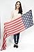 American Flag Scarf cotton scarf, summer color. skinny scarf, modern scarf