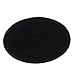 Beaulegan Repair Patches - 4 PCS Elbow Knee Iron-on Velvet Patches, Oval & Black