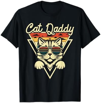 Amazon.com: Cat Daddy Vintage Eighties Style Cat Retro Distressed