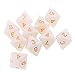 MagiDeal 10pieces 8 Sided Dice D8 Polyhedral Dice for Dungeons and Dragons Party Table Games White