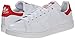 adidas Men's Originals Stan Smith Sneaker, White/White/Collegiate Red, 9 M US
