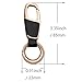 Lecxci Practical Hanging Casual Car Keychain, Home Key Tags Holder for Men Women (2-ring, Rose Gold)