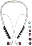 Skullcandy Women's Method Bluetooth Wireless Sweat-Resistant Sport Earbuds with Microphone, Secure Around-The-Neck Collar, 9-Hour Rechargeable Battery, Perfect for Working Out, Light Gray/Swirl