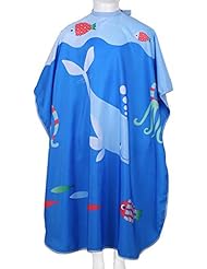 KaHot Haircut Salon Hairdressing Cape for Kids Child Styling Polyester Smock Cover Waterproof Shampoo & Cutting Household Capes with Snap Closure,37